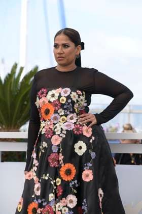 CANNES, FRANCE MAY 24 G D Chhaya KADAM, actress, during the photocall of the film All we imagine as light in competition at the 77th Cannes Film Festival at the Palais des Festivals on May 24, 2024 in Cannes, France CINEMA 77eme Festival de Cannes Photocall 24 05 2024 ValentinaClaret Panoramic 