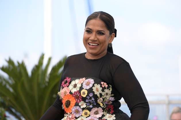 CANNES, FRANCE MAY 24 G D Chhaya KADAM, actress, during the photocall of the film All we imagine as light in competition at the 77th Cannes Film Festival at the Palais des Festivals on May 24, 2024 in Cannes, France CINEMA 77eme Festival de Cannes Photocall 24 05 2024 ValentinaClaret Panoramic 