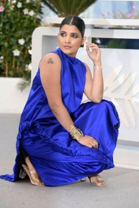 CANNES, FRANCE MAY 24 G D Divya PRABHA, actress, during the photocall of the film All we imagine as light in competition at the 77th Cannes Film Festival at the Palais des Festivals on May 24, 2024 in Cannes, France CINEMA 77eme Festival de Cannes Photocall 24 05 2024 ValentinaClaret Panoramic 