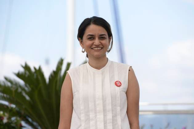 CANNES, FRANCE MAY 24 G D Payal KAPADIA, director, during the photocall of the film All we imagine as light in competition at the 77th Cannes Film Festival at the Palais des Festivals on May 24, 2024 in Cannes, France CINEMA 77eme Festival de Cannes Photocall 24 05 2024 ValentinaClaret Panoramic 