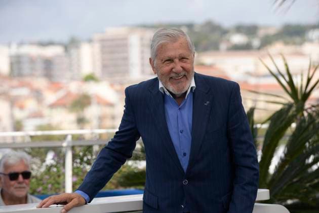 CANNES, FRANCE MAY 24 G D Ilie NASTASE, former tennis player, protagonist, during the photocall of the film Nasty More than just tennis in Special Seapnce at the 77th Cannes Film Festival at the Palais des Festivals on May 24, 2024 in Cannes, France CINEMA 77eme Festival de Cannes Photocall 24 05 2024 ValentinaClaret Panoramic 