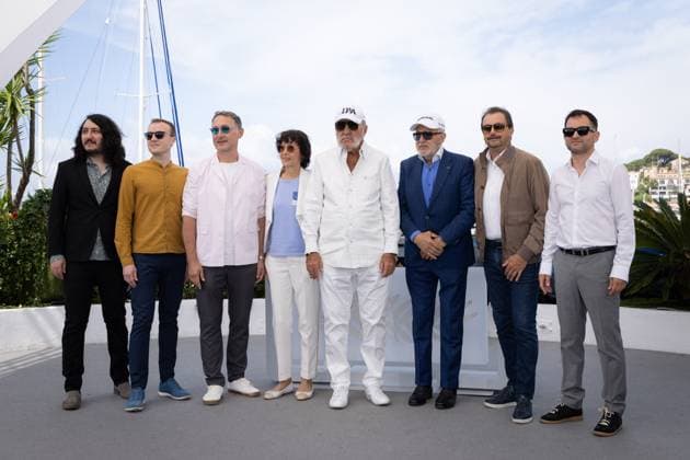 Cannes - Nasty - More than Just Tennis Photocall Cosmin Hodor, Henri Leconte, Ilie Nastase, Ion Tiriac, Virginia Ruzici, Tudor Giurgiu, Cristian Pascariu and Tudor D. Popescu attend the Nasty - More than Just Tennis Photocall at the 77th annual Cannes Film Festival at Palais des Festivals on May 24, 2024 in Cannes, France. Photo by Shootpix ABACAPRESS.COM Cannes France  Copyright: xShootpix ABACAx