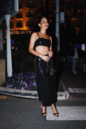 Milan, Italy: Cannes, Arrivals at the Michael Kors Party during the Festival de Cannes. Pictured: Gala Gonzalez arrives Michael Kors party Milan Italy  - ZUMAp169 20240524_zea_p169_571 Copyright: xAlessandroxBremecx