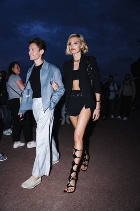 Milan, Italy: Cannes, Arrivals at the Michael Kors Party during the Festival de Cannes. Pictured: Wallis Day arrives Michael Kors party Milan Italy  - ZUMAp169 20240524_zea_p169_573 Copyright: xAlessandroxBremecx