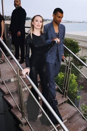 Milan, Italy: Cannes, Arrivals at the Michael Kors Party during the Festival de Cannes. Pictured: Candice Swanepoel arrives Michael Kors party Milan Italy  - ZUMAp169 20240524_zea_p169_585 Copyright: xAlessandroxBremecx