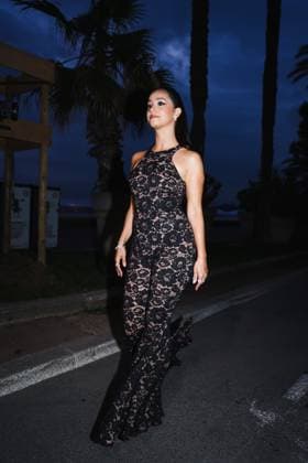 Milan, Italy: Cannes, Arrivals at the Michael Kors Party during the Festival de Cannes. In the photo: Lo na Mahfouf arrives Michael Kors party Milan Italy  - ZUMAp169 20240524_zea_p169_591 Copyright: xAlessandroxBremecx