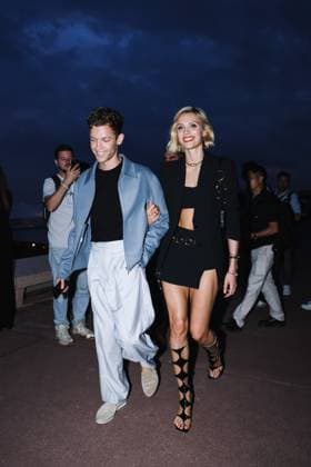 Milan, Italy: Cannes, Arrivals at the Michael Kors Party during the Festival de Cannes. Pictured: Wallis Day arrives Michael Kors party Milan Italy  - ZUMAp169 20240524_zea_p169_593 Copyright: xAlessandroxBremecx