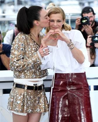 Cannes, 77th Cannes Film Festival 2024 Photocall film: Niki In the photo: Charlotte Le Bon, Celine Sallette  Copyright: xAlbertoxTerenghix xipa-agency.nex xPoolxPhotoxEventsx03x IPA_Agency_IPA46481867