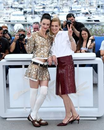 Cannes, 77th Cannes Film Festival 2024 Photocall film: Niki In the photo: Charlotte Le Bon, Celine Sallette  Copyright: xAlbertoxTerenghix xipa-agency.nex xPoolxPhotoxEventsx03x IPA_Agency_IPA46481878