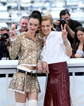 Cannes, 77th Cannes Film Festival 2024 Photocall film: Niki In the photo: Charlotte Le Bon, Celine Sallette  Copyright: xAlbertoxTerenghix xipa-agency.nex xPoolxPhotoxEventsx03x IPA_Agency_IPA46481884