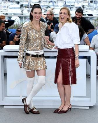 Cannes, 77th Cannes Film Festival 2024 Photocall film: Niki In the photo: Charlotte Le Bon, Celine Sallette  Copyright: xAlbertoxTerenghix xipa-agency.nex xPoolxPhotoxEventsx03x IPA_Agency_IPA46481919