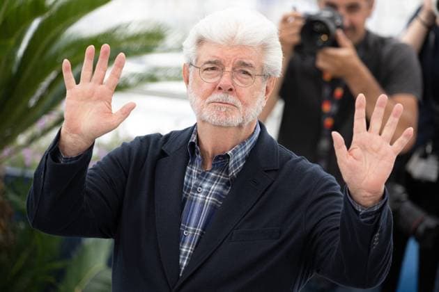 Annual Cannes Film Festival - George Lucas Photocall - Cannes DN George Lucas attends a photocall as he is awarded the Palm D Or D Honneur at the 77th annual Cannes Film Festival at Palais des Festivals on May 24, 2024 in Cannes, France. Photo by David NIVIERE ABACAPRESS.COM CANNES France  Copyright: xNivierexDavid ABACAPRESS.COMx