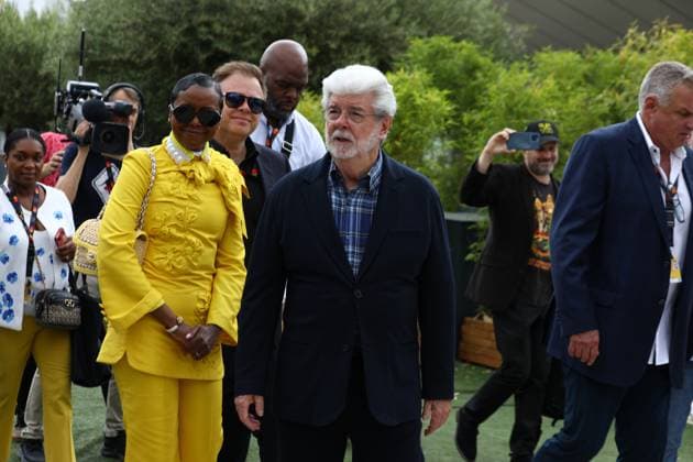 May 24, 2024, Cannes, Cote D azur, France: GEORGE LUCAS poses during a photocall as he is a recipient of the Honorary Palme d Or at the 77th Annual Cannes Film Festival at Palais des Festivals in Cannes, France Cannes France - ZUMAc179 20240524_zep_c179_015 Copyright: xMickaelxChavetx