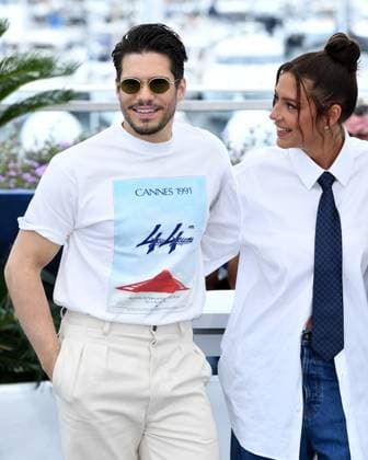 Cannes, France: Cannes, 77th Cannes Film Festival 2024 Photocall film: Ã¢â‚¬oeL Amour Ouf (Beating Hearts) In the photo: Francois Civil, Adele Exarchopoulos Cannes France  - ZUMAp169 20240524_zea_p169_702 Copyright: xAlbertoxTerenghix