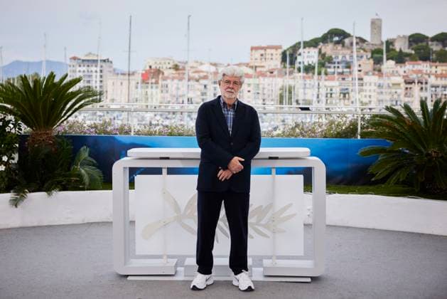 Photocall de la Palme dor dhonneur pour George Lucas lors du 77eme Festival International du Film de Cannes Photocall de la Palme dor dhonneur pour George Lucas lors du 77eme Festival International du Film de Cannes, au Palais des Festivals Ã Cannes, FRance, le 24 mai 2024 Jacovides Moreau Bestimage George Lucas attends a photocall as he is awarded the Palm D Or D Honneur at the 77th annual Cannes Film Festival at Palais des Festivals on May 24, 2024 in Cannes, France Cannes France  Copyright: xJACOVIDES-MOREAUx xBESTIMAGExJACOVIDES-MOREAUx xBESTIMAGEx