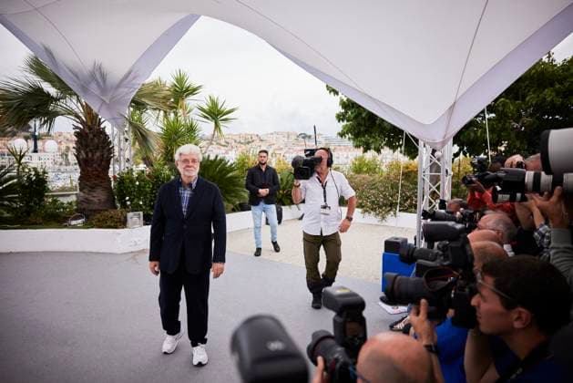 Photocall de la Palme dor dhonneur pour George Lucas lors du 77eme Festival International du Film de Cannes Photocall de la Palme dor dhonneur pour George Lucas lors du 77eme Festival International du Film de Cannes, au Palais des Festivals Ã Cannes, FRance, le 24 mai 2024 Jacovides Moreau Bestimage George Lucas attends a photocall as he is awarded the Palm D Or D Honneur at the 77th annual Cannes Film Festival at Palais des Festivals on May 24, 2024 in Cannes, France Cannes France  Copyright: xJACOVIDES-MOREAUx xBESTIMAGExJACOVIDES-MOREAUx xBESTIMAGEx