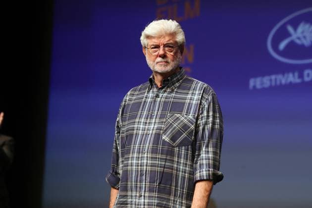 Cannes - Rendez-Vous With George Lucas George Lucas speaks on stage at rendez-vous with George Lucas at the 77th annual Cannes Film Festival at Palais des Festivals on May 24, 2024 in Cannes, France. Photo by JP PARIENTE Pool ABACAPRESS.COM Cannes France  Copyright: xABACAx