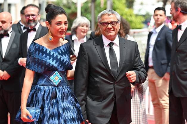 Cannes The Seed Of The Sacred Fig Red Carpet NG Mohammad Rasoulof and Golshifteh Farahani attending the ?The Seed Of The Sacred Fig? Screening and Red Carpet at Palais Des Festivals in Cannes, France on May 24 2024 as part of the 77th Cannes Film Festival. Photo by Nicolas Genin ABACAPRESS.COM Cannes France  Copyright: xGeninxNicolas ABACAx