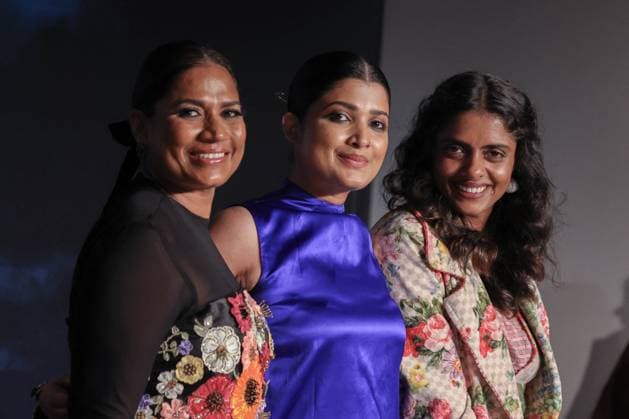 Cannes ll We Imagine As Light Press Conference DB Chhaya Kadam, Divya Prabha, Chhaya Kadam, Divya Prabha, Payal Kapadia, Kani Kusruti, Kani Kusruti attend the All We Imagine As Light press conference at the 77th annual Cannes Film Festival at Palais des Festivals on May 24, 2024 in Cannes, France. Photo by David Boyer ABACAPRESS.COM Cannes France  Copyright: xBoyerxDavid ABACAx