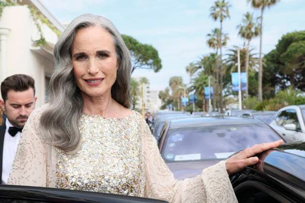 Cannes - Andie MacDowell At The Martinez Andie MacDowell is spotted at Hotel Martinez during 77th Film Festival of Cannes, on May 24, 2024 in Cannes, France. Photo by Marco Piovanotto ABACAPRESS.COM Cannes France  Copyright: xPiovanottoxMarco ABACAx