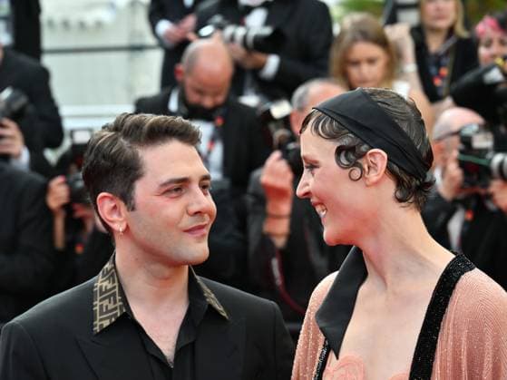 77th Cannes Film Festival 2024, Eleventh Evening. Red carpet film The Most Precious of Cargoes . In the photo: Vicky Krieps and Xavier Dolan  Copyright: xManuelexMangiarottix xipa-agencyx xPoolxPhotoxEventsx03x IPA_Agency_IPA46501916