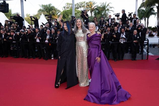 Cannes - The Most Precious of Cargoes Red Carpet Iris Berben, Andie MacDowell and Dame Helen Mirren attend the La Plus Precieuse Des Marchandises (The Most Precious Of Cargoes) Red Carpet at the 77th annual Cannes Film Festival at Palais des Festivals on May 24, 2024 in Cannes, France Photo by ShootPix ABACAPRESS.COM Cannes France  Copyright: xShootPix ABACAx