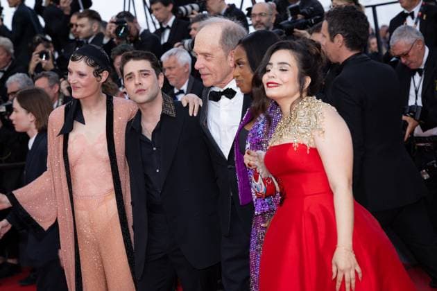 Cannes - The Most Precious of Cargoes Red Carpet Un Certain Regard Jury Members Asmae El Moudir, MaÃ¯mouna DoucourÃ , Todd McCarthy, PrÃ sident of the Jury Xavier Dolan and Vicky Krieps attend the La Plus Precieuse Des Marchandises (The Most Precious Of Cargoes) Red Carpet at the 77th annual Cannes Film Festival at Palais des Festivals on May 24, 2024 in Cannes, France. Photo by ShootPix ABACAPRESS.COM Cannes France  Copyright: xShootPix ABACAx