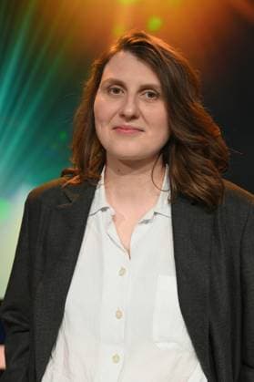 Editor Yana Höhnerbach, winner of Best Editing Documentary Screen for Three Women - A War at the 34 German Camera Award ceremony