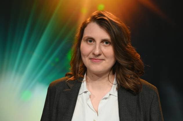Editor Yana Höhnerbach, winner of Best Editing Documentary Screen for Three Women - A War at the 34 German Camera Award ceremony