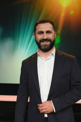 Cinematographer Daniel Guliyev, winner for the image design in Orkhan Aghazadehs documentary The Return of the Projectionist at the 34 German Cinematography Award ceremony