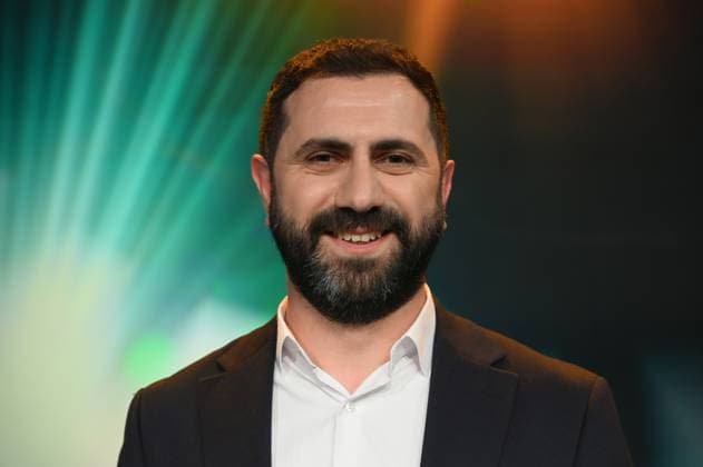 Cinematographer Daniel Guliyev, winner for the image design in Orkhan Aghazadehs documentary The Return of the Projectionist at the 34 German Cinematography Award ceremony