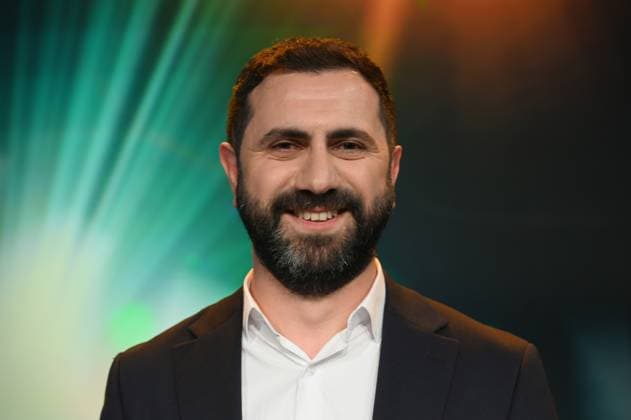 Cinematographer Daniel Guliyev, winner for the image design in Orkhan Aghazadehs documentary The Return of the Projectionist at the 34 German Cinematography Award ceremony