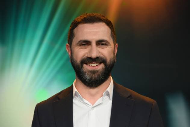 Cinematographer Daniel Guliyev, winner for the image design in Orkhan Aghazadehs documentary The Return of the Projectionist at the 34 German Cinematography Award ceremony