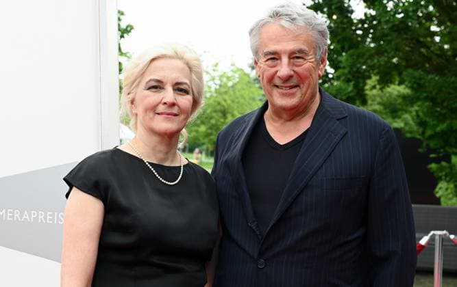 Director Markus Imboden and actress Martina Gedeck attend the award ceremony 34 German Camera Award