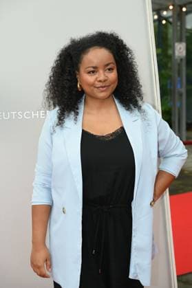 Actress Catherine Chikosi comes to the award ceremony 34 German Camera Award