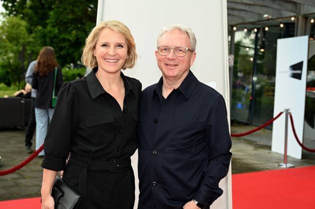 Presenter Susan Link and her husband Wolfgang Link attend the award ceremony 34 German Camera Award