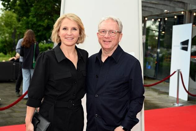 Presenter Susan Link and her husband Wolfgang Link attend the award ceremony 34 German Camera Award