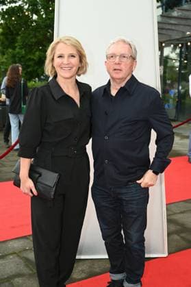 Presenter Susan Link and her husband Wolfgang Link attend the award ceremony 34 German Camera Award