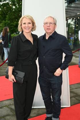 Presenter Susan Link and her husband Wolfgang Link attend the award ceremony 34 German Camera Award