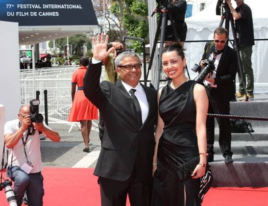 77eme Festival International du Film de Cannes Marches du film The Seed of the Sacred Fig 77th Cannes Film Festival Red carpet of the film The seed of the sacred fig Mohammad Rasoulof and his daughter 305499 2024 05 24 Cannes France  Copyright: xIsabellexVautierx xStarfacex STAR_305499_030