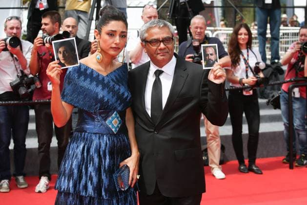 77eme Festival International du Film de Cannes Marches du film The Seed of the Sacred Fig 77th Cannes Film Festival Red carpet of the film The seed of the sacred fig Golshifteh Farahani and Mohammad Rasoulof 305499 2024 05 24 Cannes France  Copyright: xIsabellexVautierx xStarfacex STAR_305499_039