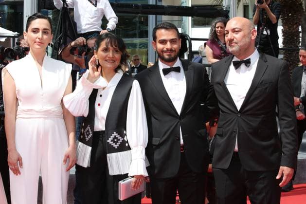 77eme Festival International du Film de Cannes Marches du film The Seed of the Sacred Fig 77th Cannes Film Festival Red carpet of the film The seed of the sacred fig Mahsa Rostami and Amineh Arani 305499 2024 05 24 Cannes France  Copyright: xIsabellexVautierx xStarfacex STAR_305499_056