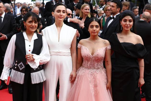 May 24, 2024, Cannes, Cote D azur, France: Mahsa Rostami, Soheila Golestani, MOHAMMAD RASOULOF and the cast and crew depart the red carpet after the Premier screening of The Seed of the Sacred Fig at the 77th Annual Cannes Film Festival at Palais des Festivals in Cannes, France Cannes France - ZUMAc179 20240524_zep_c179_113 Copyright: xMickaelxChavetx