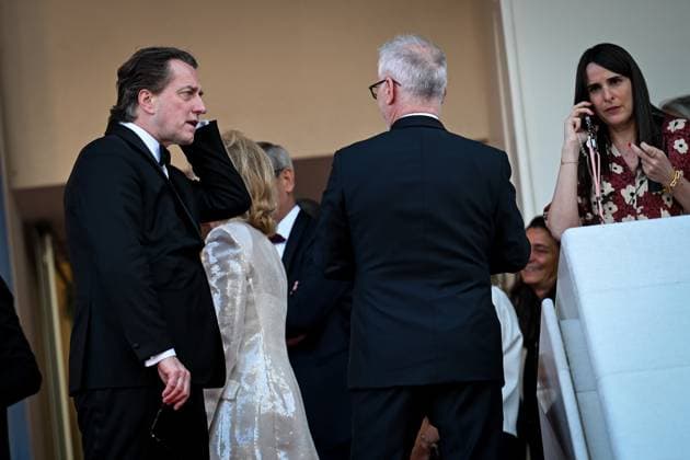 77eme Festival International du Film de Cannes Montee des marches du film La plus precieuse des marchandises Festival de Cannes 2024 77e Ã dition montee La plus precieuse des marchandises Dominique Boutonnat, Thierry Fremaux 305502 2024 05 24  Copyright: xLionelxGuericolas MPPx STAR_305502_010