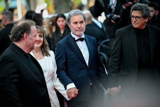 77eme Festival International du Film de Cannes Montee des marches du film La plus precieuse des marchandises Festival de Cannes 2024 77e Ã dition montee La plus precieuse des marchandises Gregory Gadebois, Dominique Blanc , Serge Hazavanicius 305502 2024 05 24  Copyright: xLionelxGuericolas MPPx STAR_305502_013