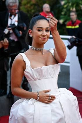 77eme Festival International du Film de Cannes Montee des marches du film La plus precieuse des marchandises Festival de Cannes 2024 77e Ã dition montee La plus precieuse des marchandises LÃ na Mahfouf 305502 2024 05 24  Copyright: xLionelxGuericolas MPPx STAR_305502_051