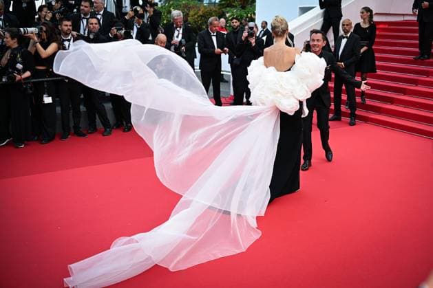 77eme Festival International du Film de Cannes Montee des marches du film La plus precieuse des marchandises Festival de Cannes 2024 77e Ã dition montee La plus precieuse des marchandises Leonie Hanne 305502 2024 05 24  Copyright: xLionelxGuericolas MPPx STAR_305502_081