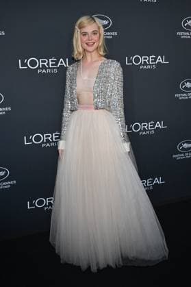 Cannes 2024 L Oreal Party Elle Fanning at the Light on Women?s Worth Award, held during the Diner du CinÃ ma de Demain by L Oreal during the 77th Cannes Film Festival in Cannes, France on May 24, 2024. Photo by Julien Reynaud APS-Medias ABACAPRESS.COM Cannes France  Copyright: xReynaudxJulien APS-Medias ABACAx