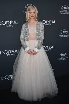 Cannes 2024 L Oreal Party Elle Fanning at the Light on Women?s Worth Award, held during the Diner du CinÃ ma de Demain by L Oreal during the 77th Cannes Film Festival in Cannes, France on May 24, 2024. Photo by Julien Reynaud APS-Medias ABACAPRESS.COM Cannes France  Copyright: xReynaudxJulien APS-Medias ABACAx
