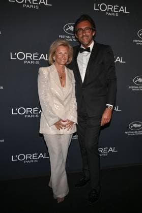 Cannes 2024 L Oreal Party Iris Knobloch, Francois Breavoine at the Light on Women?s Worth Award, held during the Diner du CinÃ ma de Demain by L Oreal during the 77th Cannes Film Festival in Cannes, France on May 24, 2024. Photo by Julien Reynaud APS-Medias ABACAPRESS.COM Cannes France  Copyright: xReynaudxJulien APS-Medias ABACAx